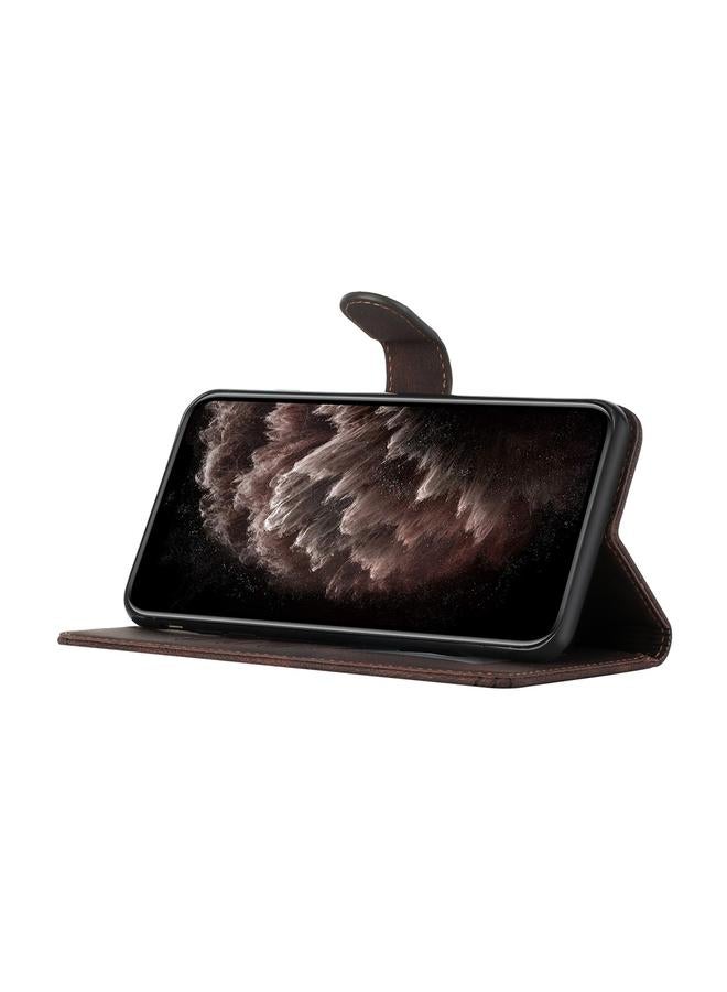 زبون جراب لهاتف Infinix Hot 50i / Smart 9 جراب هاتف جلدي قابل للطي بملمس مكعب - Image 5