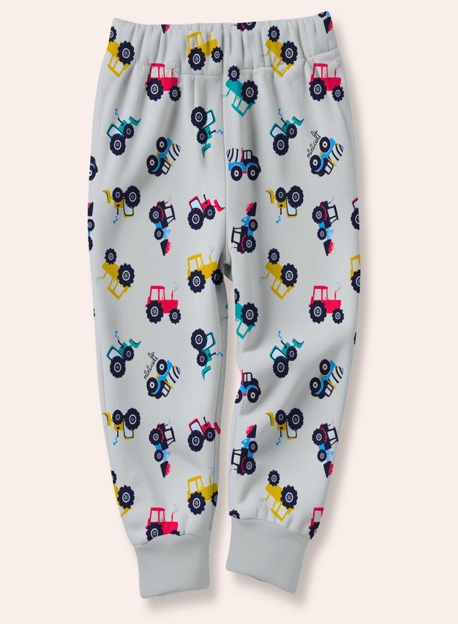 minicult Unisex-Child Mid Rise Cotton Pajama Pants with All Over Print and (Multicolor Designs)(Regular Fit)(Pack of 5), 3-4 Years - Image 4