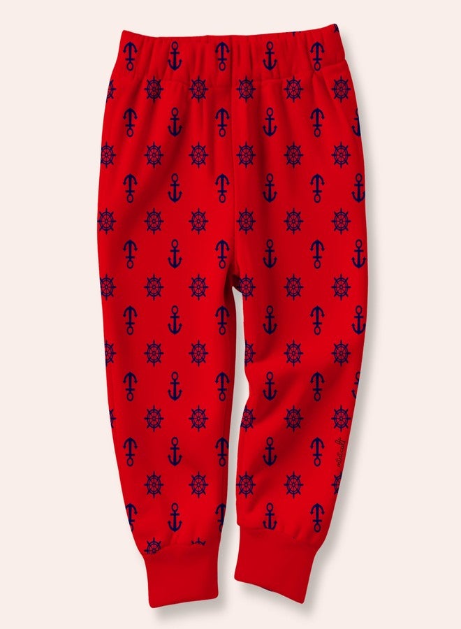 minicult Unisex-Child Mid Rise Cotton Pajama Pants with All Over Print and (Multicolor Designs)(Regular Fit)(Pack of 5), 3-4 Years - Image 5