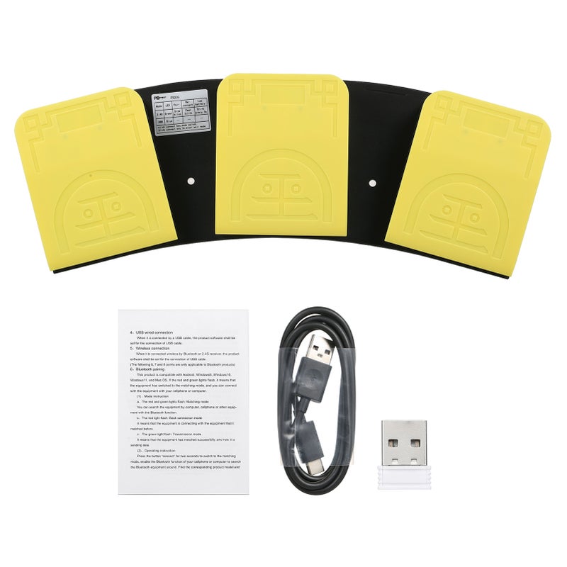 FS20G Triple Foot Switch Multifunctional Customized Foot Pedal USB+2.4G Dual-mode Connection Mechanical Switch Wide Application - Image 2