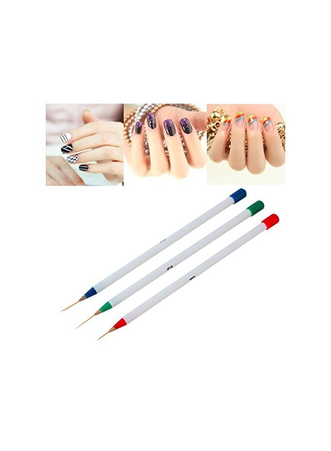 Goolsky 6pcs Drawing Lines, Drawing Flowers, Painting Pens, Nail Pens, Thin White Pole Acrylic Brush Nail Art Brush - Image 2