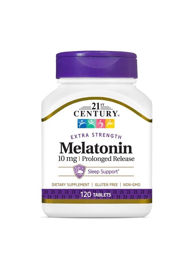 21st Century Melatonin 10 Mg Prolonged Release, 120 Count  - Image 1