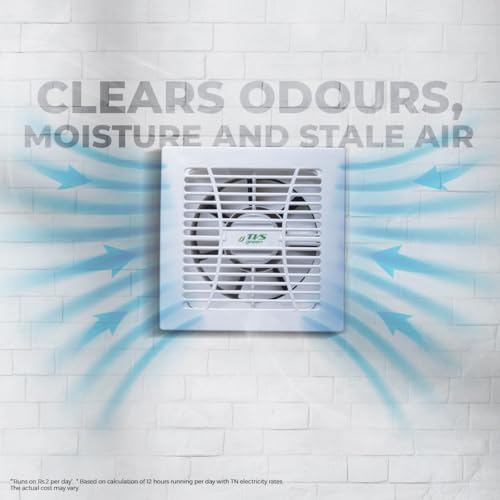 TVS GREEN Ventico RV Ventilation Fan 135mm | Silent Operation | High Suction 240 m³/hr | Rust Proof ABS Plastic Body | Lightweight Design | Energy Saving | White | 3-year Warranty - Image 3