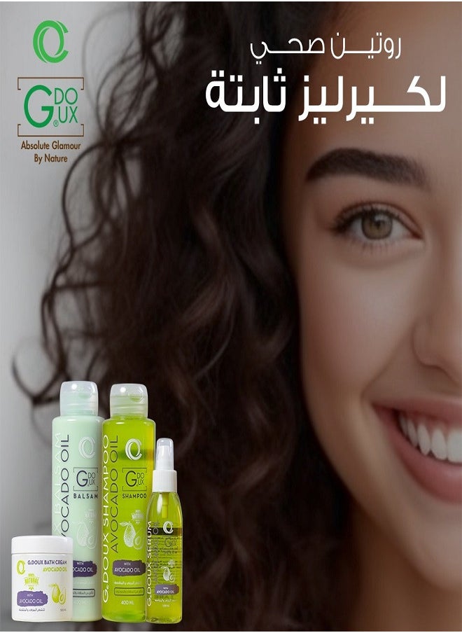 G.DOUX Balsam Avocado Oil& Hydrolzyed Keratin Clean Hair And Sclap Sulphate Free 400ml  - Image 3