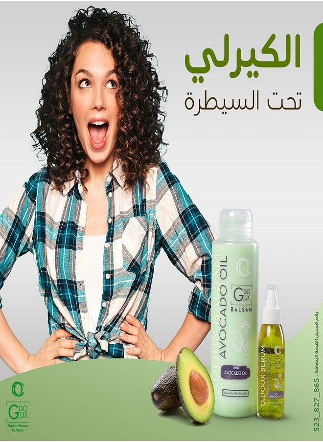G.DOUX Balsam Avocado Oil& Hydrolzyed Keratin Clean Hair And Sclap Sulphate Free 400ml  - Image 4