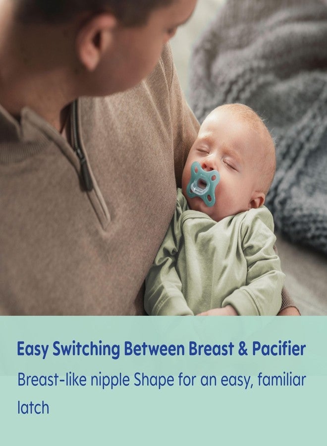 MAM مصاصات مام المريحة للأطفال، مصاصة خفيفة الوزن من قطعة واحدة مصنوعة بالكامل من السيليكون للمواليد من 3-12 شهرًا، خالية من BPA، سهلة التنظيف، الأفضل للأطفال الذين يرضعون من الثدي، مع علبة تعقيم، 2 مصاصة - Image 5