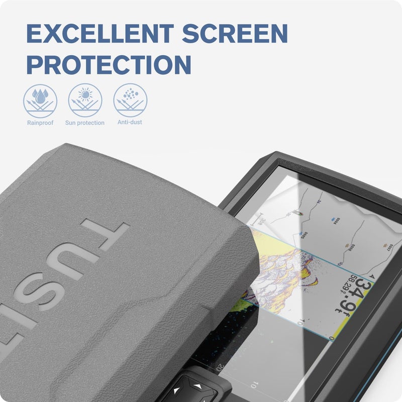 TUSITA غطاء واقي TUSITA 010-13131-00 متوافق مع سلسلة Garmin Striker 7 - غطاء شمس سيليكون لكاشف الأسماك - Image 5