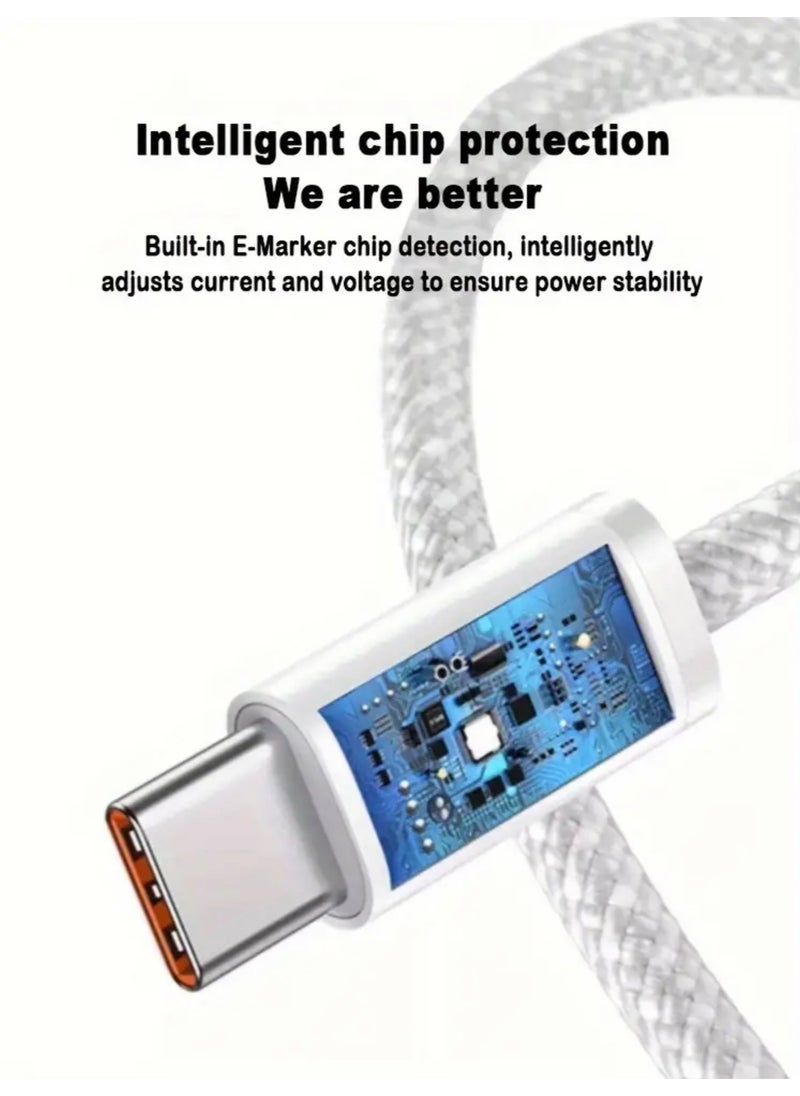 PROMASS - iPhone fabric cable, (USB C to USB C) Type C to Type C, iPhone 15/15Plus/15Pro/15ProMax - Image 1
