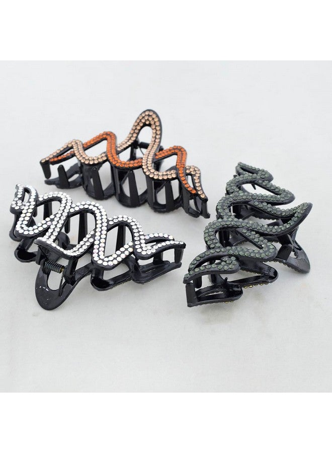 Adbeni Stone Hair Clutcher | Stylish and Durable Hair Claw | for All Hair Types | Secure Grip & Elegant Design | Random Color 1pc - Image 1
