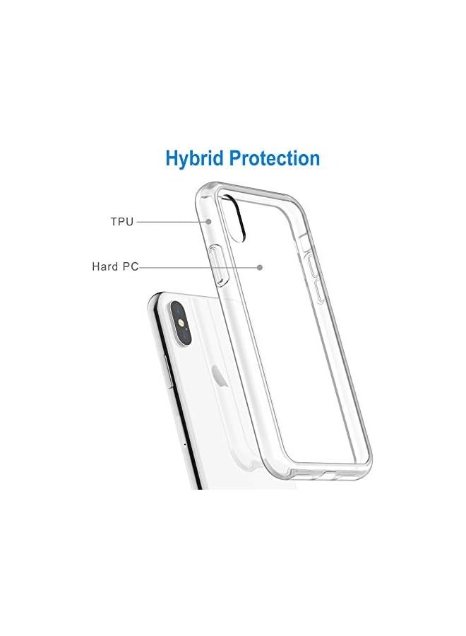 Jetech Case for iPhone Xs and iPhone X 5.8-Inch, Non-Yellowing Shockproof Phone Bumper Cover, Anti-Scratch Clear Back (Clear) - Image 3