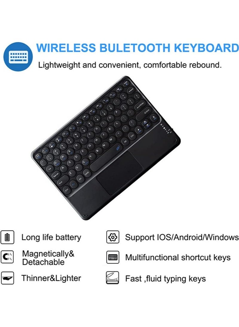 Samsung Galaxy Tab A9 Plus (X210) Touchpad Smart Case – Ultra-Slim Folio with Built-in Touchpad, Adjustable Stand, Auto Sleep/Wake Function, Full Protection, and Durable Design