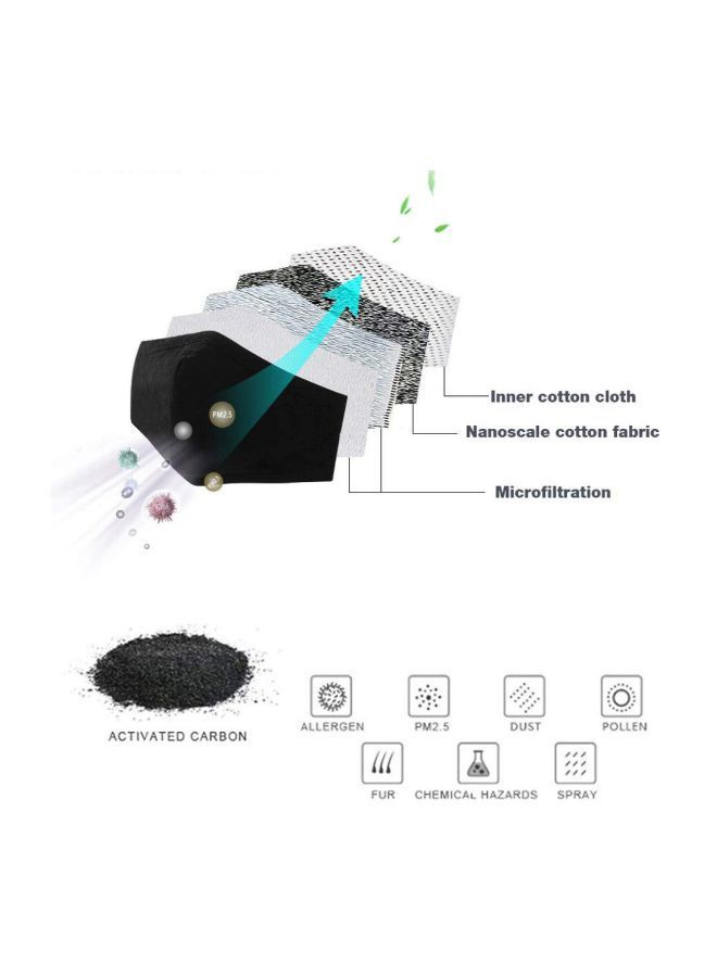 NIBEMINENT Activated Carbon Anti Dust Mask With Filter - Image 4