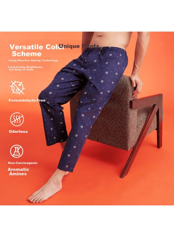 Your Sun Yiershuang 100% Cotton Woven Men's Printed Pajama Pants All Cotton Suitable For Outdoor Wear - Image 3