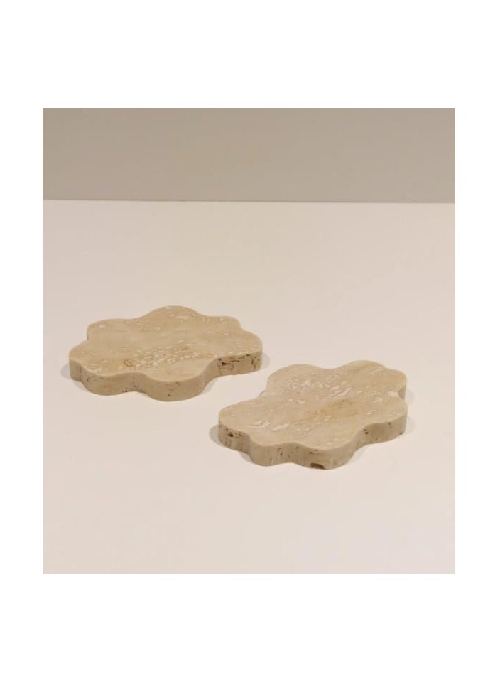 Cloud Coaster Travertine 15x10x2cm - Image 2