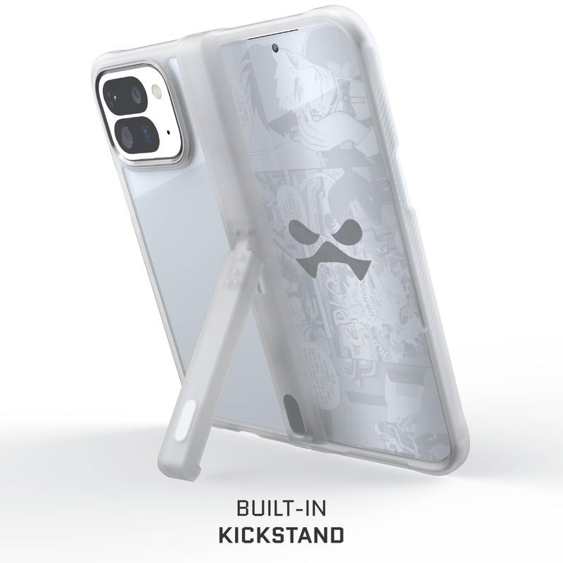 Ghostek Covert Clear Pixel 10 Pro Fold Case with Built-in Kickstand and Full Hinge Protection Designed for 2025 Google Pixel10 Pro Fold (8") (Clear Matte) - Image 4