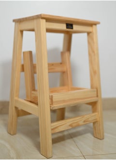 Generic Ladder chair made of the finest natural wood. It can be used as a chair, table, or ladder.  - Image 4