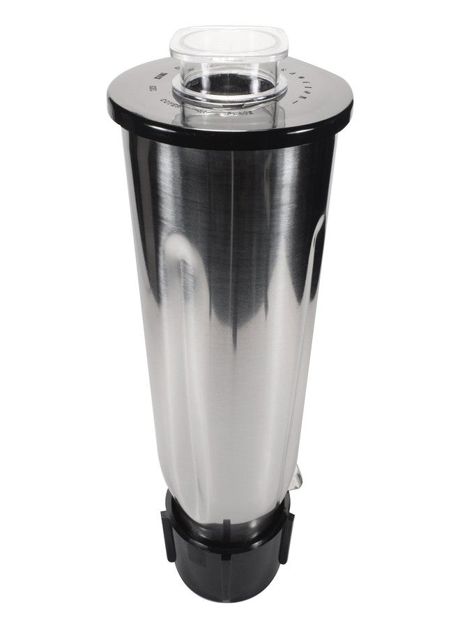 Univen Stainless Steel Blender Jar with Lid and Bottom cap fits Oster & Osterizer Blenders - Image 1