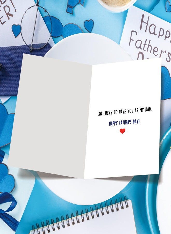 ICOOLYI Happy Fathers Day Card for Dad from Daughter Son, Heartwarming Fathers Day Gift for Dad - Image 2