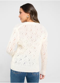 Ginger Cable Knit Crew Neck Sweater  - Image 2