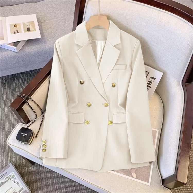 Suit Jacket Wide-Leg Pants Two-Piece Set Women'S Four-Season Casual Suit Fashion E-Commerce Jacket Coat Women - Image 5