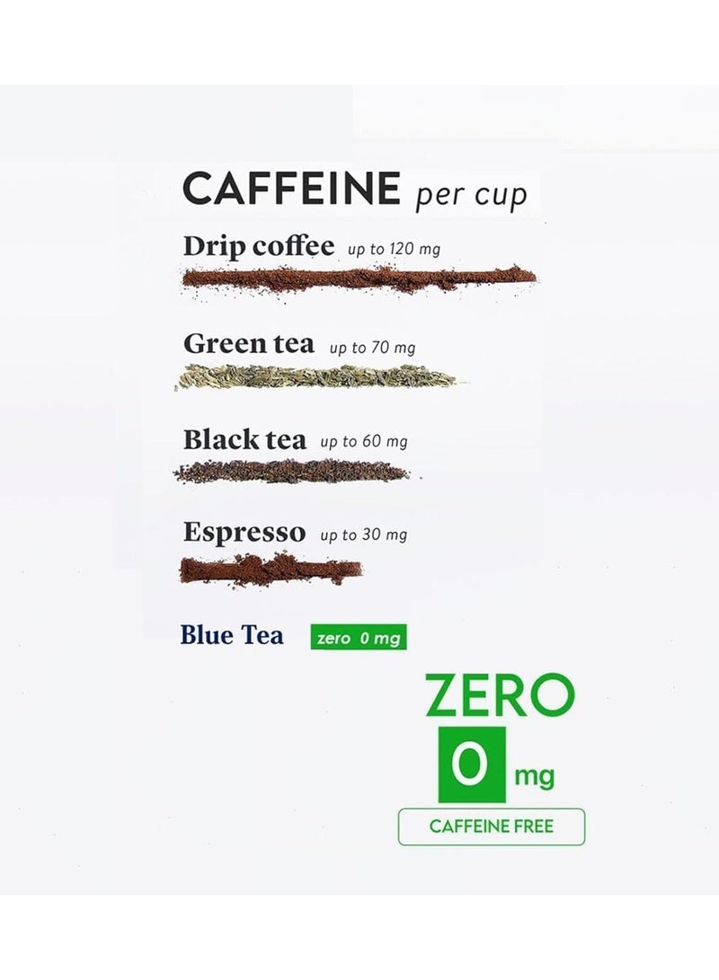 الشاي الأزرق شاي بلو تي شاي بيلي بيلي 30 كيس شاي هرمي نباتي يساعد في التخلص من دهون البطن والانتفاخات التحكم في الوزن شاي عشبي خالي من الكافيين خالي من السكر ظهر في برنامج شارك تانك للرجال والنساء عبوة زيبلوك - Image 4