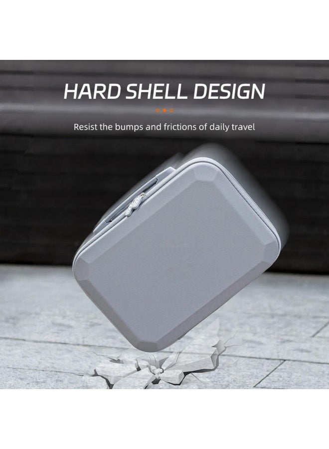 1pcs For DJI NEO Drone Controller Case Shockproof Waterproof Hard Shell Storage Bag PU Leather Drop Resistant Handbag with Removable Strap Double Layer Lycra Lining - Image 3