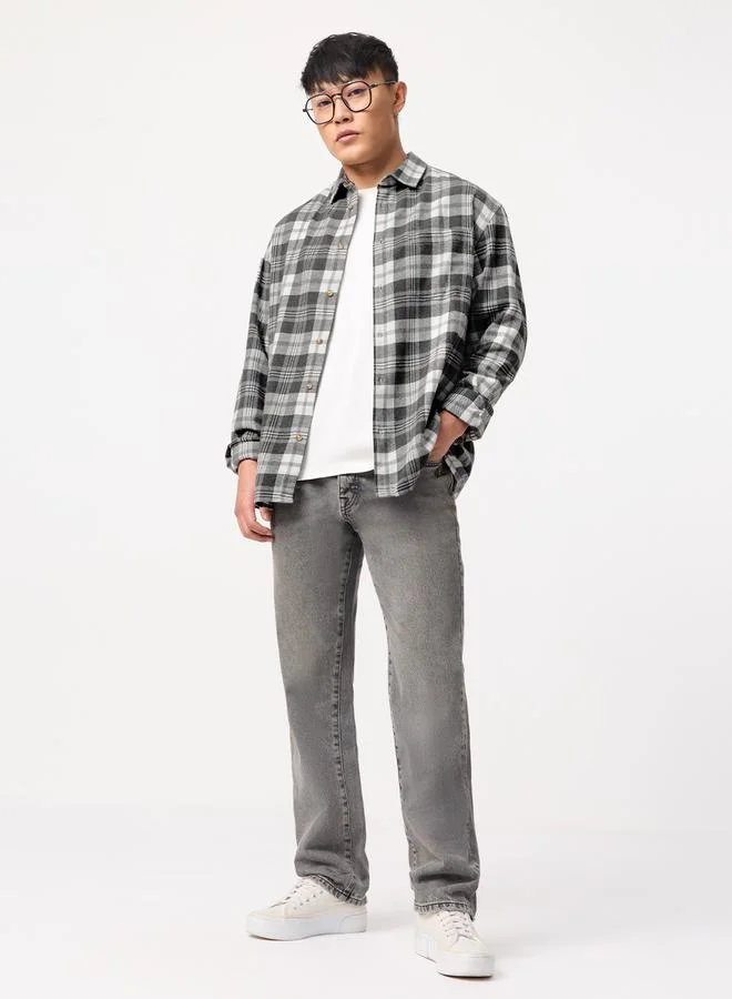The Souled Store  Men Multi-Check Spread Collar Shirt for Men | Best Price UAE