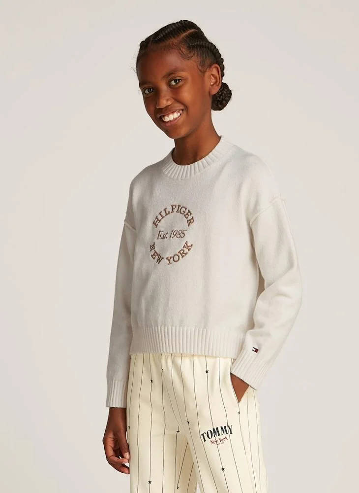 TOMMY HILFIGER Kids New York Detail Logo Sweater