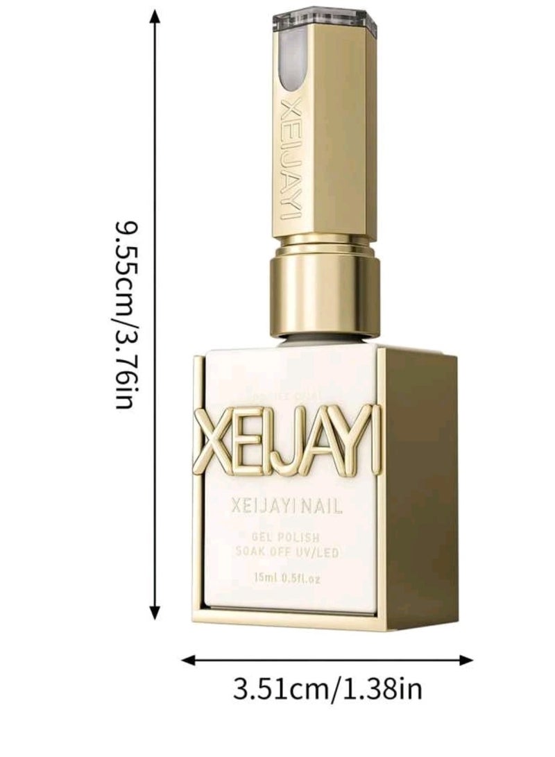 شايجاي طلاء أظافر جل 15 مل - جيلي آيس نود، قابل للتقشير بالأشعة فوق البنفسجية LED، خالٍ من الفورمالديهايد، لمسة نهائية لامعة، نمط موحد، لصالونات الأظافر والمنزل - Image 4
