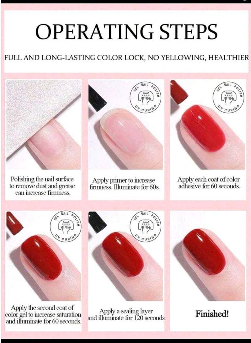 شايجاي طلاء أظافر جل 15 مل - جيلي آيس نود، قابل للتقشير بالأشعة فوق البنفسجية LED، خالٍ من الفورمالديهايد، لمسة نهائية لامعة، نمط موحد، لصالونات الأظافر والمنزل - Image 5