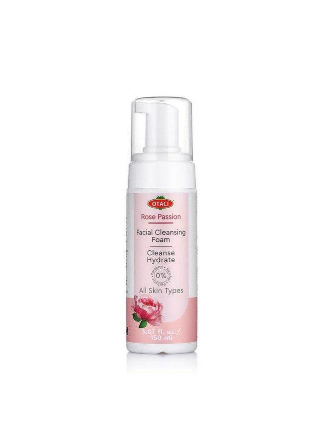 OTACI Rose Passion Facial Cleansing Foam Face Cleanser Wash Foam Skin Facial Water Rose Foaming Natural - Image 1