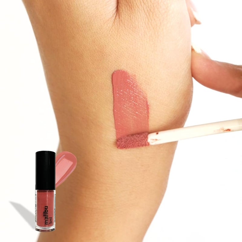 Ruby's Organics Rubys Organics Mini Lip Oil Gloss for Women and Girls All Skin Tones Moisturizing Long Lasting Non Sticky Non Drying Formula Glossy Texture Natural Lip Makeup Paraben Free Malibu 3 ml - Image 4