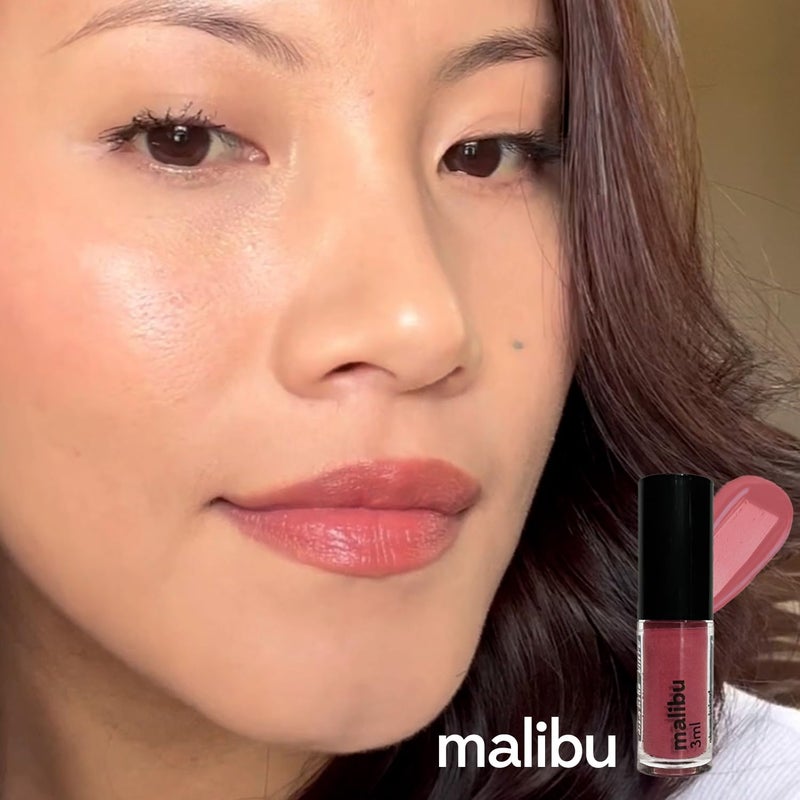 Ruby's Organics Rubys Organics Mini Lip Oil Gloss for Women and Girls All Skin Tones Moisturizing Long Lasting Non Sticky Non Drying Formula Glossy Texture Natural Lip Makeup Paraben Free Malibu 3 ml - Image 5