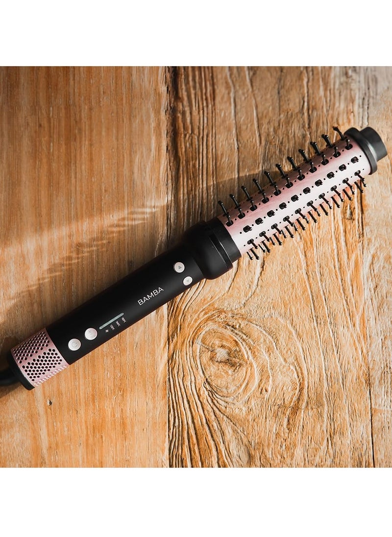 Bamba InstantCare Curly AirFlow Straightening Brush - 2-in-1 Drying and Curling, Ceramic Coating, 120-160°C