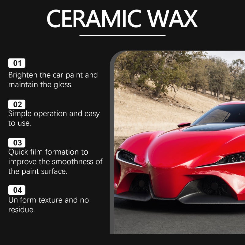 HOMONTH Car Care Wax - Paint Protectant, Anti-Stain, Anti-Oxidation, Easy Wipe & Polish, Scratch  Repair - Image 3