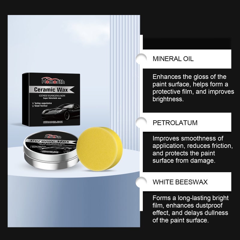 HOMONTH Car Care Wax - Paint Protectant, Anti-Stain, Anti-Oxidation, Easy Wipe & Polish, Scratch  Repair - Image 4