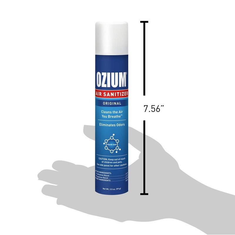 Ozium 3.5 Oz. Air Sanitizer & Odor Eliminator for Homes, Cars, Offices and More, Original Scent, 4 Pack - Image 2