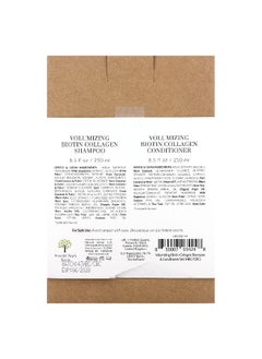Tree to Tub Tree To Tub, Shampoo & Conditioner Set, Volumizing Biotin Collagen, Sicilian Lemon & Tea Tree, 2 Piece Set, 8.5 fl oz (250 ml) Each  - Image 3