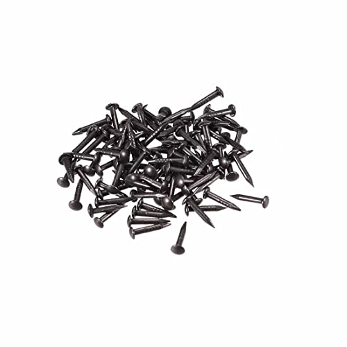 BLUELEC 200pcs Tiny Wooden Nails for DIY Craft Projects, Antique Drawer Repairing, Mini Boxes Decorative Accessories (1×8mm/0.04×0.3in) Color: Black/Metallic Dark Gray - Image 4