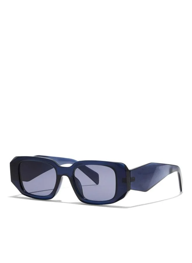 Blackout DELTA Women Blue Sunglasses - Frame Material: Thermoplastic Rubber (TR90)- Frame Color: Blue-Lens Color: Blue  - Full Rim