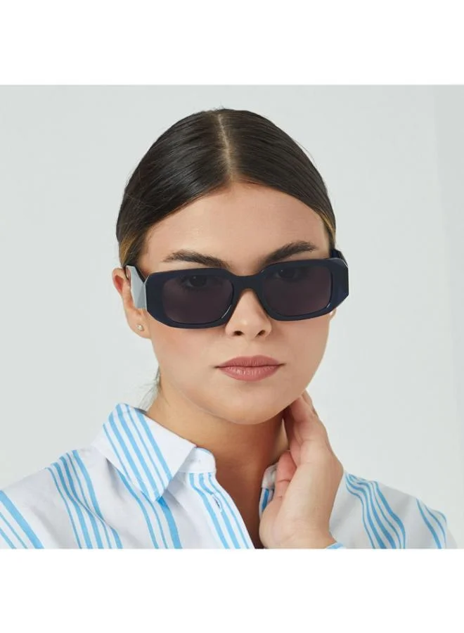 Blackout DELTA Women Blue Sunglasses - Frame Material: Thermoplastic Rubber (TR90)- Frame Color: Blue-Lens Color: Blue  - Full Rim
