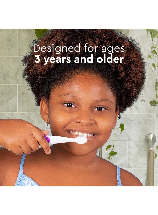 RADIUS Totz Plus Brush Kids Toothbrush Silky Soft BPA Free ADA Accepted Designed for Delicate Teeth & Gums for Children 3 Years & Up - Bluewhite/GreenYellow/Blueblue - Pack of 3 - Image 2