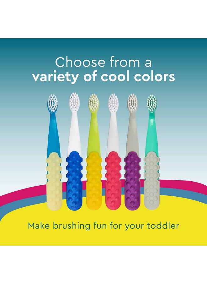 RADIUS Totz Plus Brush Kids Toothbrush Silky Soft BPA Free ADA Accepted Designed for Delicate Teeth & Gums for Children 3 Years & Up - Bluewhite/GreenYellow/Blueblue - Pack of 3 - pzsku/ZC92D19435E1DCA3A5A03Z/45/_/1736426821/95ebc8fd-f365-4cb9-a5f1-24047a438556