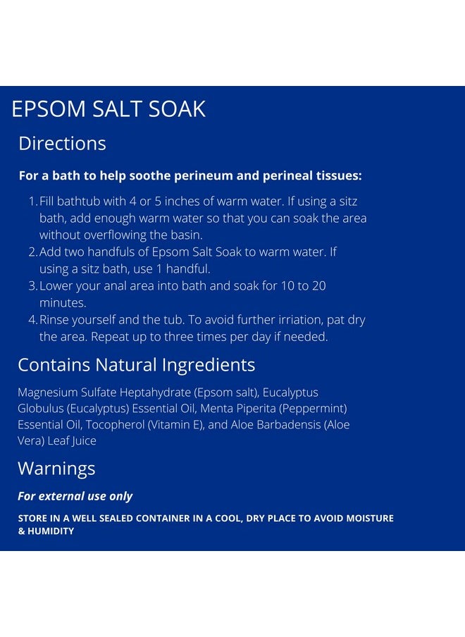 Doctor Butler's - Doctor Butler’S Epsom Salt Soak - Sitz Bath Salts For Hemorrhoids Relief For Men And Women, Soothes And Provides Natural Relief Associated With Hemorrhoids (32 Oz) - Image 1