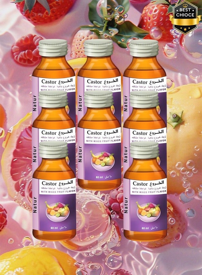 ناتشر 8 قطع زيت الخروع بنكهة الفواكه المختلطة 60 مل - Image 1