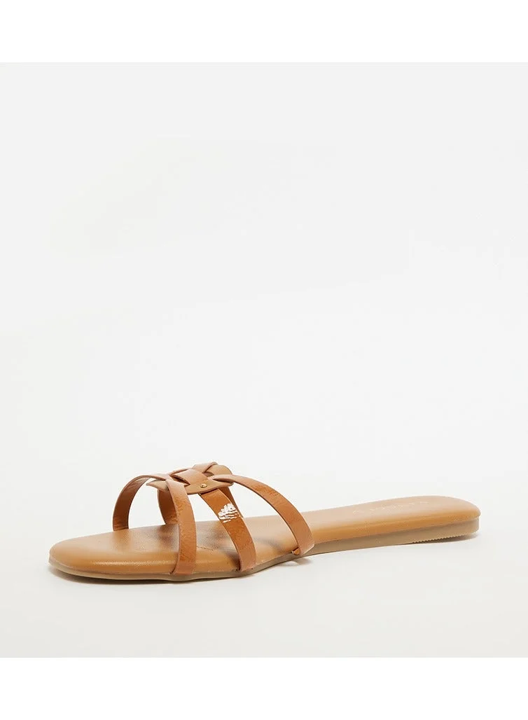 Multi Strap Flat Sandals