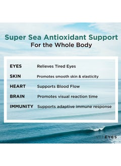 Viteyes Natural Astaxanthin Relieve Tired Eyes & Eye Strain Sourced From Algae Skin Hydration Heart & Brain Health 4 To 8 Mg Natural Astaxanthin 90 Softgels  - Image 5