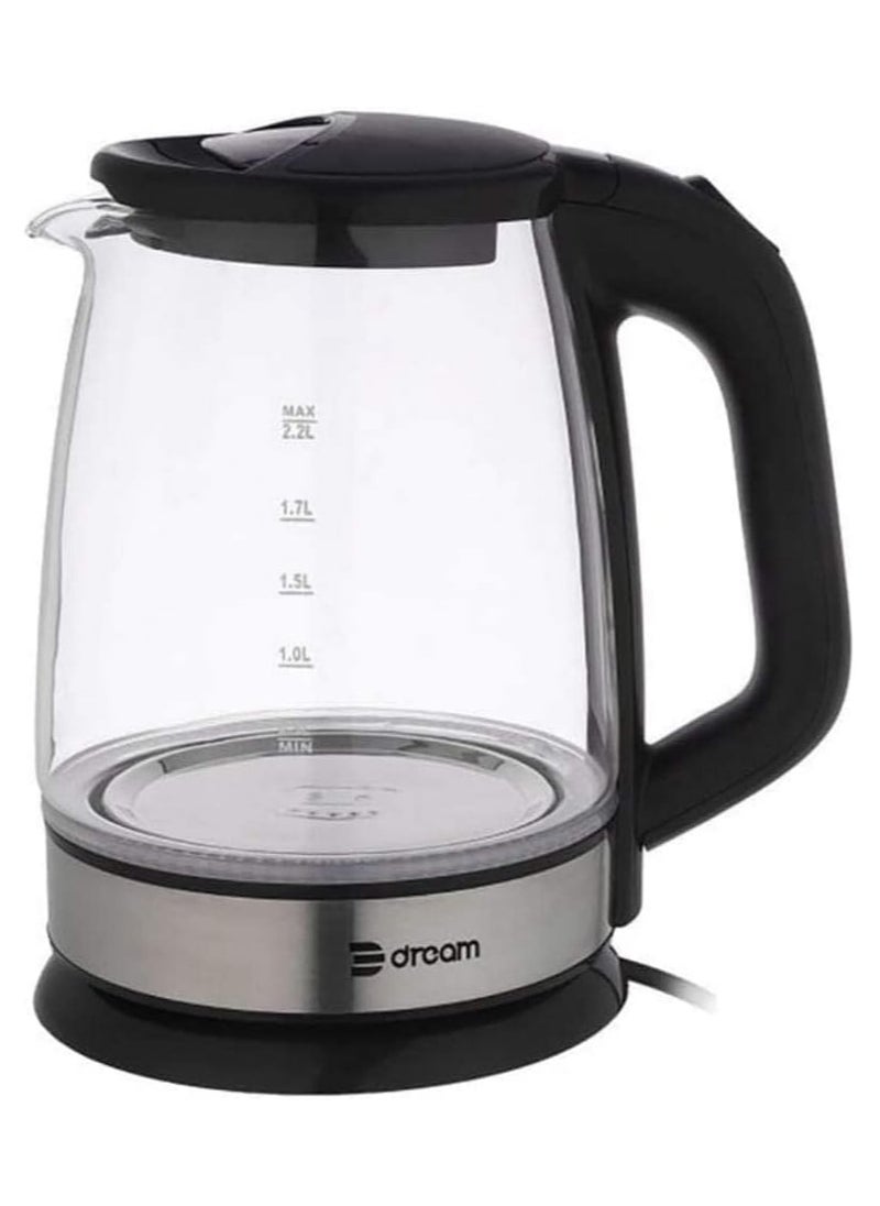 Dream Electric glass Kettle, 1500 Watt, 2.2 Liter DR-4855 - pzsku/ZC92D50C212837076DF2AZ/45/_/1721323250/45078d87-de6f-47a8-ab69-5b68bf85f01d