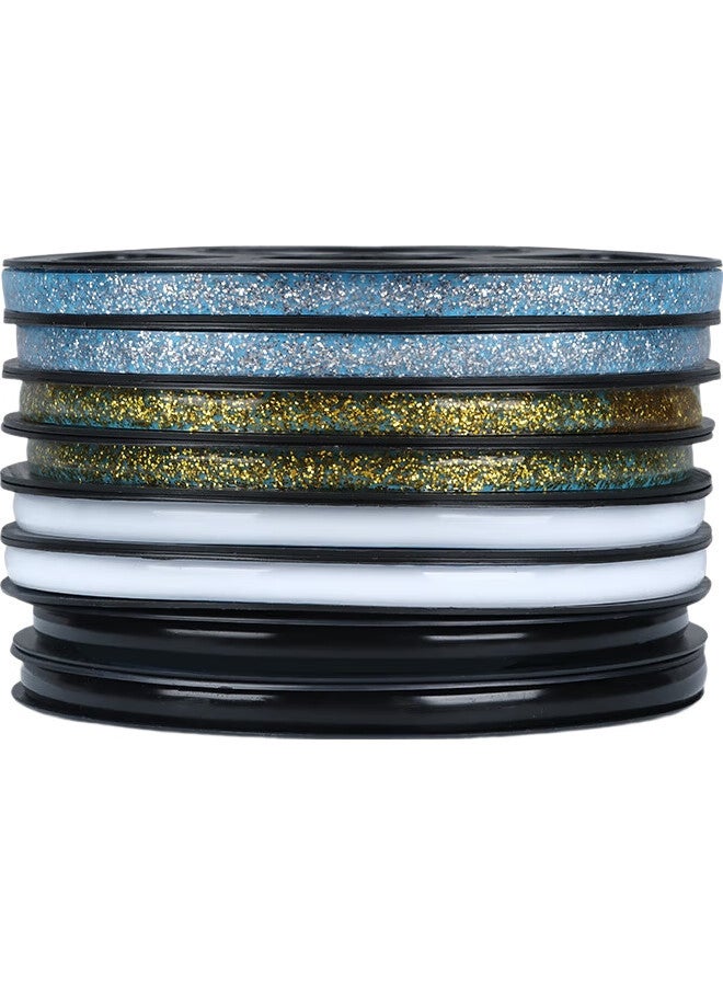 Miloch Milaiqi Tile Gap Sealing Strip, Kitchen Sink Stove Floor Gap Adhesive, Waterproof Mildew-Proof Moisture-Proof, Water-Resistant Non-Curling Edge, Strong Adhesion, Pearl White, 8Mm Wide * 6M Long * 2 Rolls - Image 2