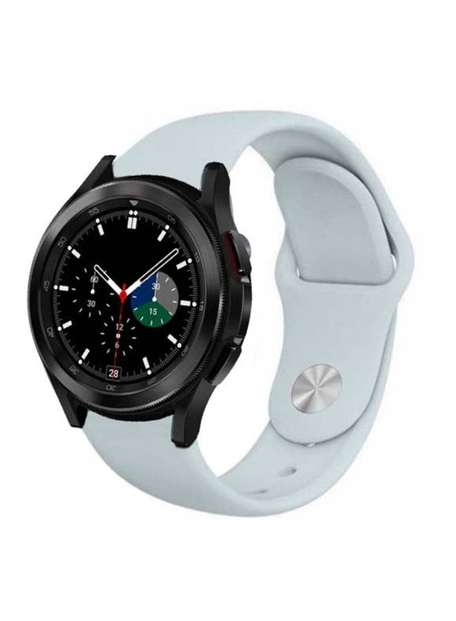 بيرفيي سوار بديل من السيليكون الصلب لساعة سامسونج جالاكسي 4 مقاس 42/46 مم أزرق - Image 2